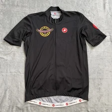 Castelli Cycling Jersey Large Men’s Full Zip Big Al’s Bicycle Heaven Black