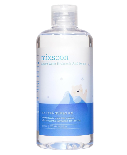 Mixsoon Glacier Water Hyaluronic Acid Serum 300ml - Non-Greasy Hydration Booster