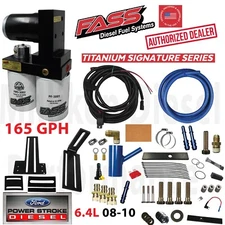 FASS Titanium 165 GPH Fuel Lift Pump System 08-10 Powerstroke Diesel Ford 6.4L
