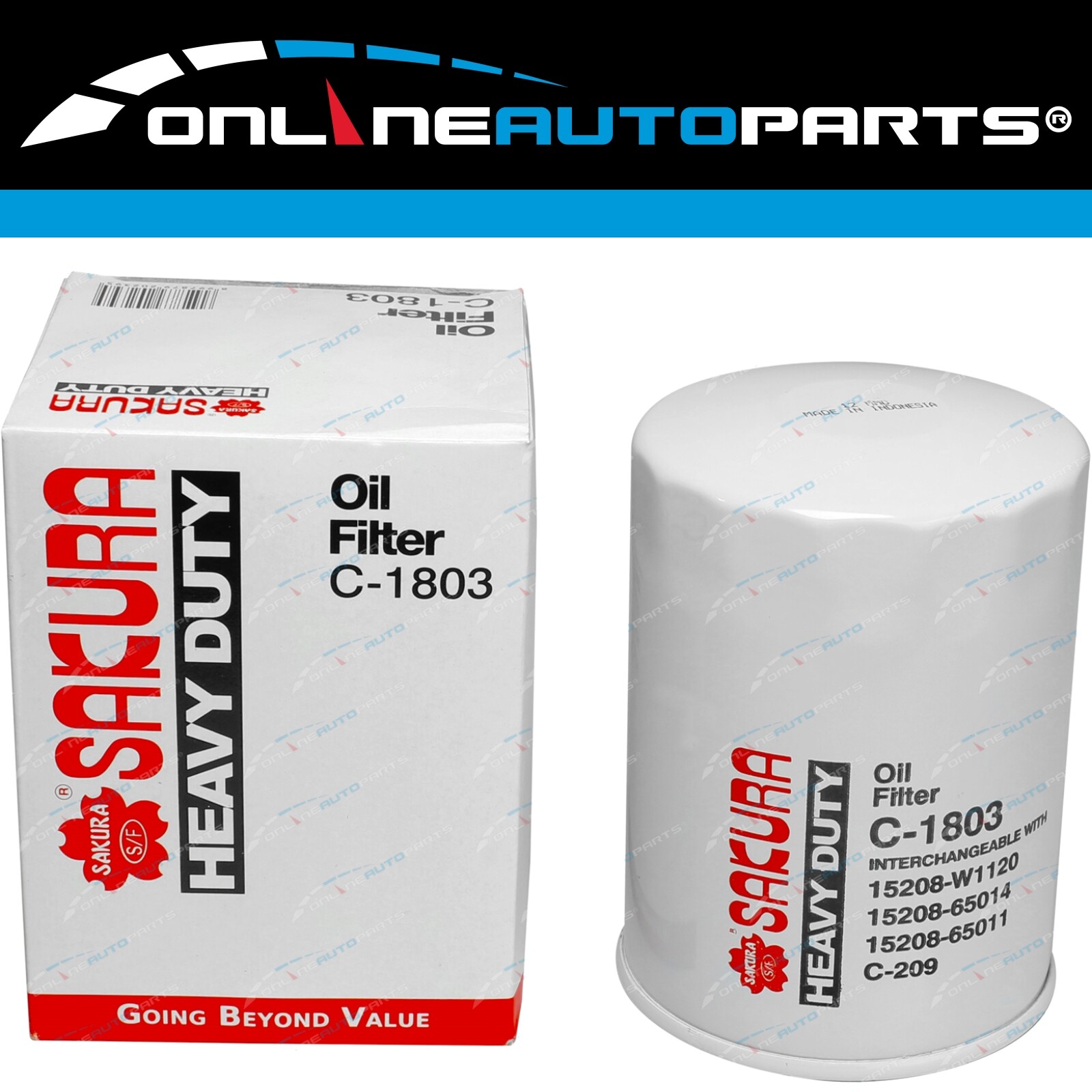 Sakura Engine Oil Filter for Subaru Outback BH BH9 2.5L EJ251 19982003