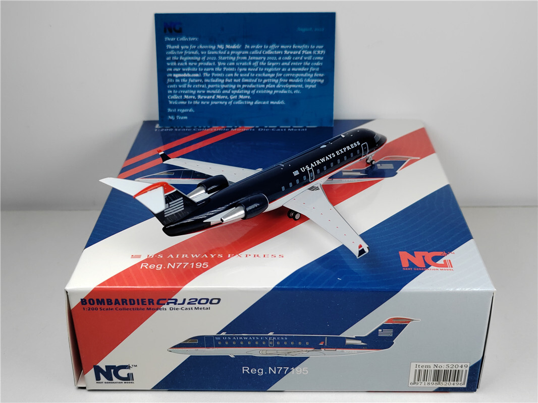 1:200 NG Model U.S AIRWAYS EXPRESS BOMBARDIER ​CRJ200LR