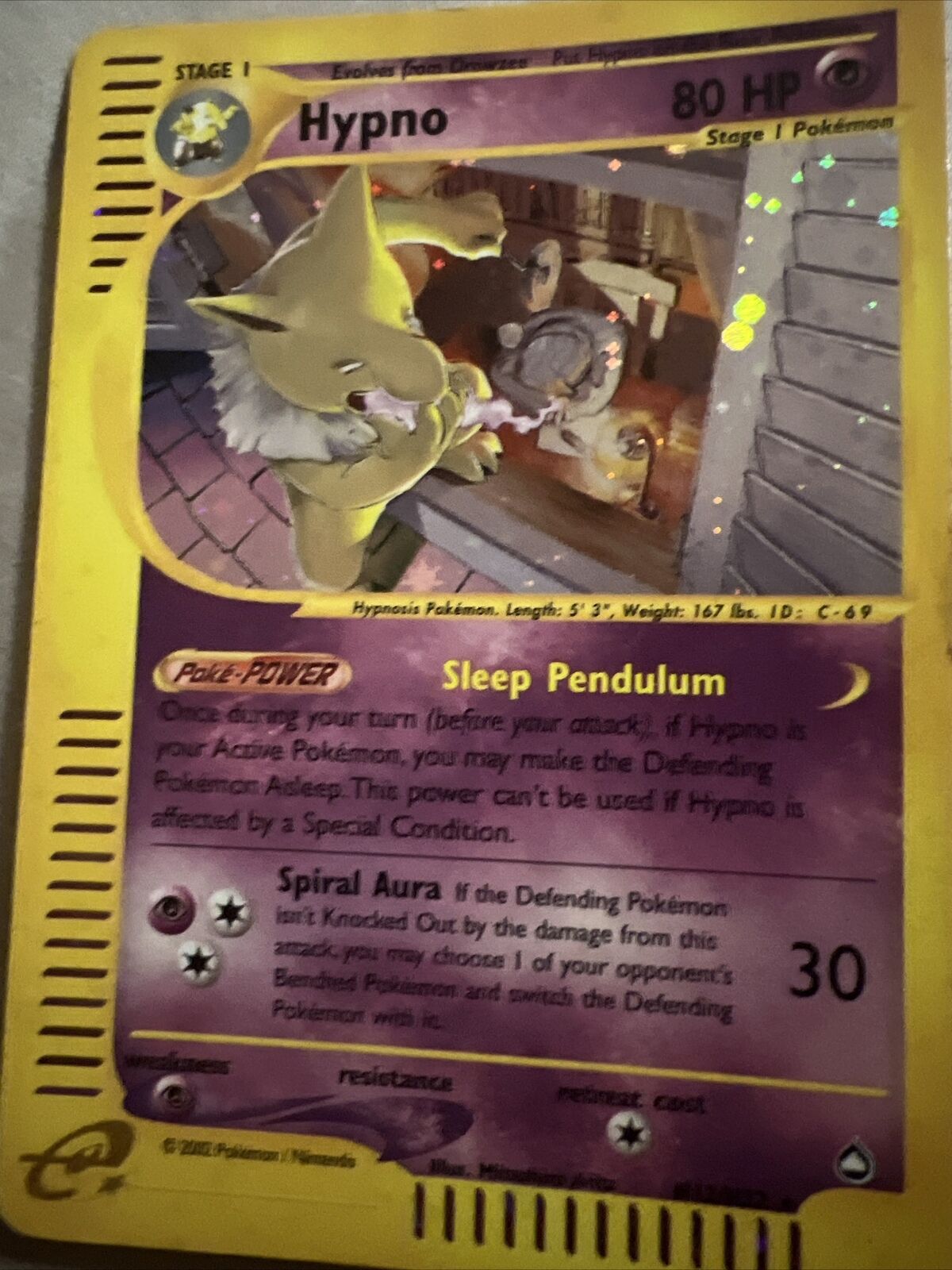 POKÉMON AQUAPOLIS HYPNO RARA NONHOLO 16/147 NM