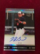 2018 Ultimate Leaf Draft Auto CADYN GRENIER Orioles 8/15 (NV14A)