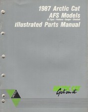 1987 ARCTIC CAT SNOWMOBILE AFS MODELS PARTS MANUAL 2254-354 465