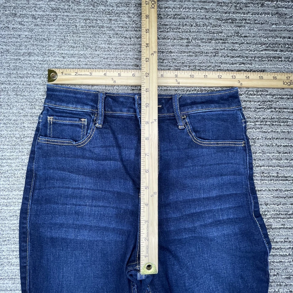 Hollister размер 9с w29 девочек молодежи джинсы изогнутый винтажный Расклешенный высоты джинсовой ткани синий - Изображение 3 из 4