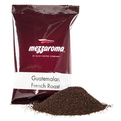 Ellis Mezzaroma 2.5 oz. Guatemalan French Roast Coffee Packet - 24/Pieces