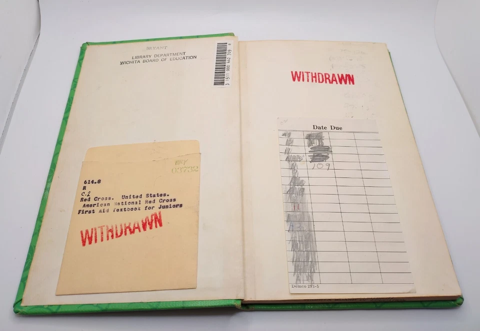 Vintage American Red Cross First Aid Textbook For Juniors Hard Cover 1953 2nd Ed - Image 4 of 4