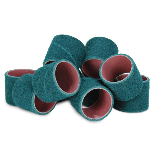 1" x 1" Surface Conditioning Spiral Bands, No Lap Sanding Sleeves - 10 Pack - Picture 8 of 10