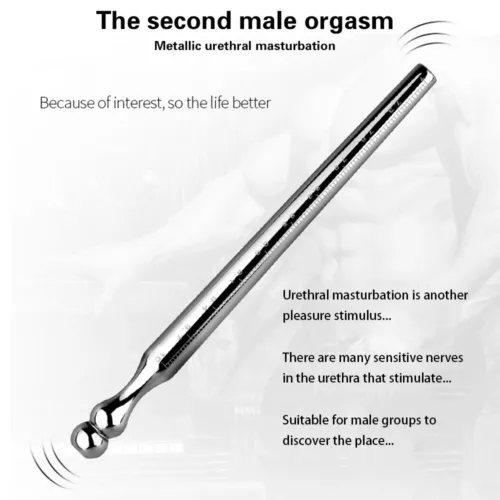 Dilatador de acero inoxidable metal que suena uretral estiramiento del pene tapón hueco para hombres - Imagen 8 de 15