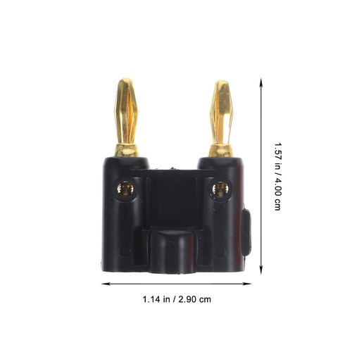 Conector de altavoz con clip de enchufe banana de 10 piezas enchufes Rca para adaptador de conector de cable - Imagen 3 de 12