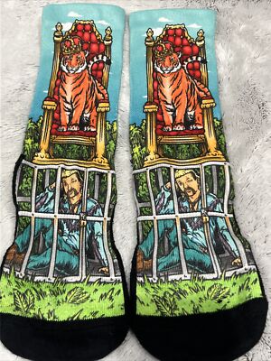 Retired Rockem Rock em Unisex Socks Adult S/M Joe Exotic Tiger King Caged