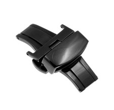 Butterfly Deployant Deployment Clasp Watch Band Strap Buckle 16 mm Black