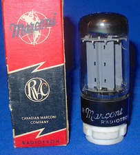 NOS NIB Amperex 5AR4 / GZ34 Vacuum Tube Branded For Canadian Marconi 1958 Date