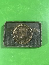 NRA Whittington Center Second Annual Trophy Elk Hunt Belt Buckle Brass