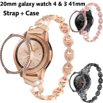 mm Watch Band Case Metal Strap For Samsung Galaxy Watch 4 Gen Watch 3 41mm Ebay