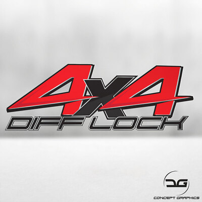 4x4 Diff lock Vinyl Decal Sticker Fits All off Road Vehicle | eBay