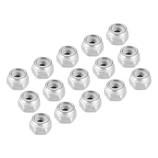 20Pcs M2x0.4mm Hex Nylon Inserted Self-Lock Nut Fastener 304 Stainless Steel