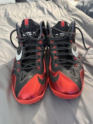 nike LEBRON JAMES XI AWAY MIAMI HEAT red mens shoes sneakers size