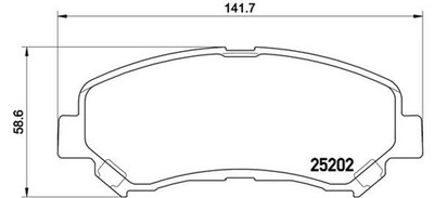 BREMBO Bremsbelagsatz Scheibenbremse PRIME P 79 028 für QASHQAI NISSAN J10 FR 1