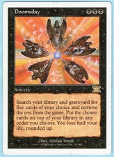 Doomsday 1999 MTG Core Set 6th Edition Black Rare Sorcery LP AZ1