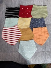 Cloud Island Baby 10pk Bandana Bib Cotton Snap Closure Newborn