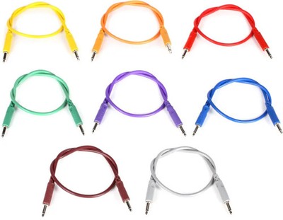 Hosa CMM-830 Eurorack Patch Cables 8-pack - 1 foot (Assorted Colors)
