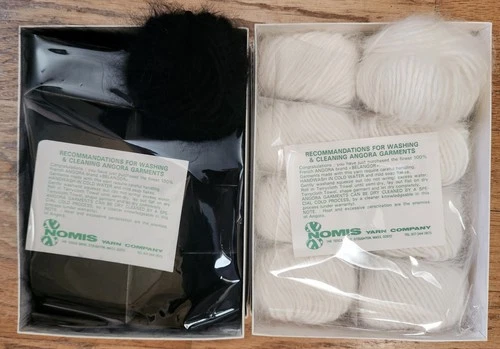 New BELANGOR 100% ANGORA Rabbit Hair Yarn EIGHT 8 Balls (10 Grs Each) Orig Box - product listing photo