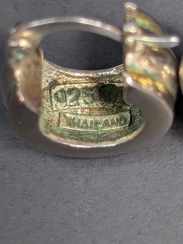 Sterling Silver Huggie Earrings Hoop Pierced 925 Thailand - Picture 17 of 24