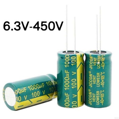 6.3V-450V Hochfrequenz Radialelektrolyt Kondensator mit niedrigem ESR 1-22000UF