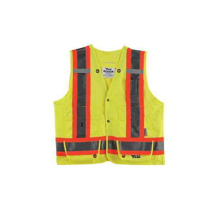 VIKING U6195G-XXXL High Visibility Vest, Class 2, 3XL, Lime - product listing photo