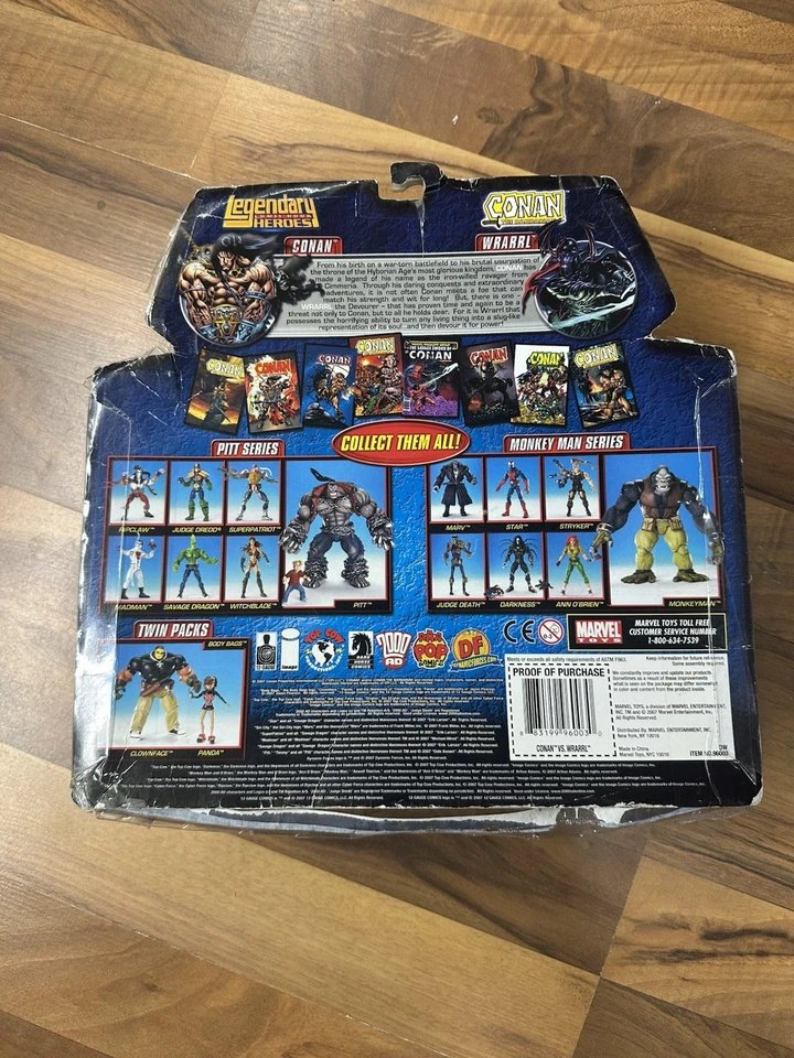 Conan the Barbarian 2 Pack Conan And Wrarrl Figures Legendary Comic Book Heroes - Image 2 of 4