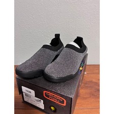 Bernie Mev Shiloh Black Silver Memory Foam Slip-On Shoes Size 38 US 7