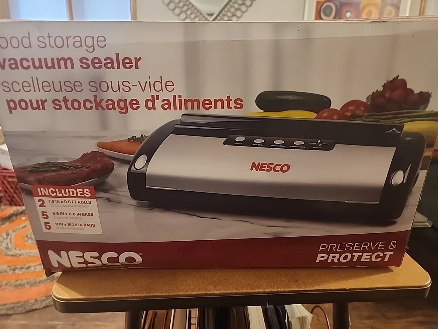 NESCO VS-02 Food Storage Vacuum Sealer - Black