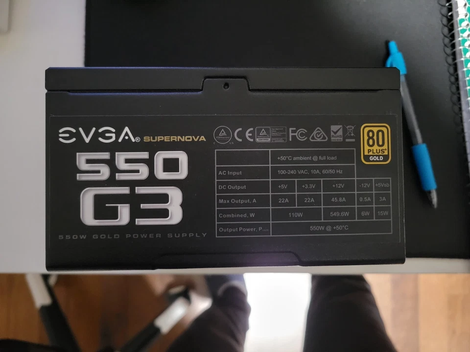 Fuente de alimentación totalmente modular EVGA Supernova G3 550W - 220-G3-0550-Y1 (leer descripción) Foto 4 de 4