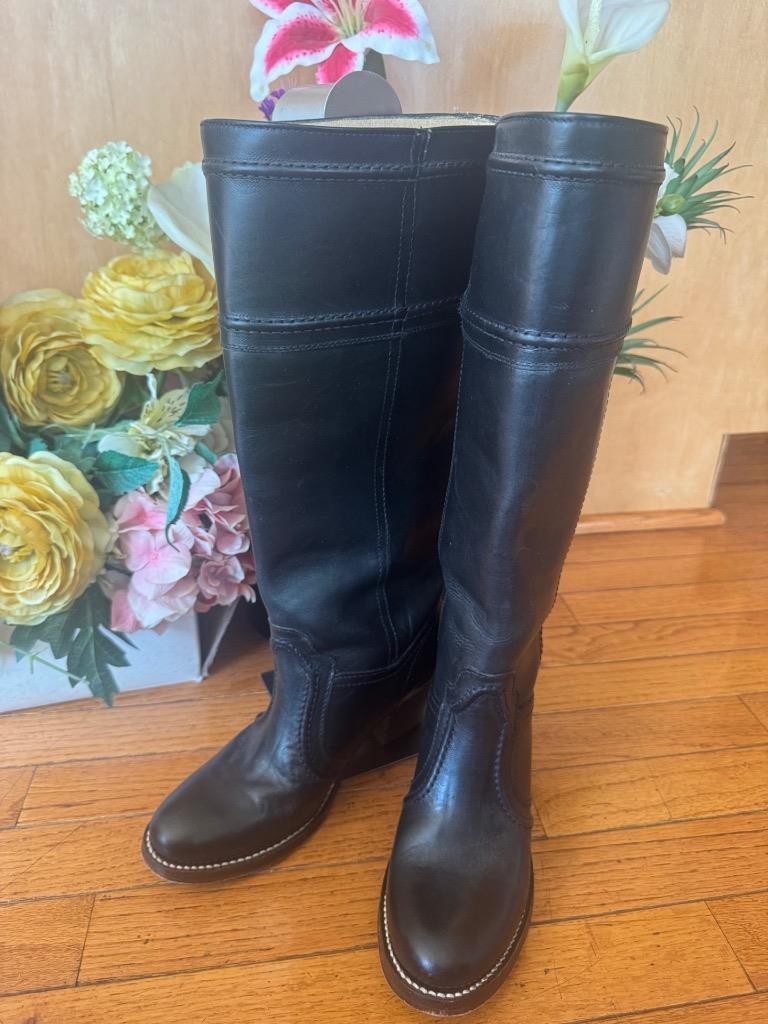 FRYE 77230 Boots Jane Stitch 14L black boots 6B (1400