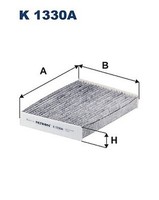 Filtron K 1330A Filter FüR Innenraumluft FüR Dacia, Nissan, Renault