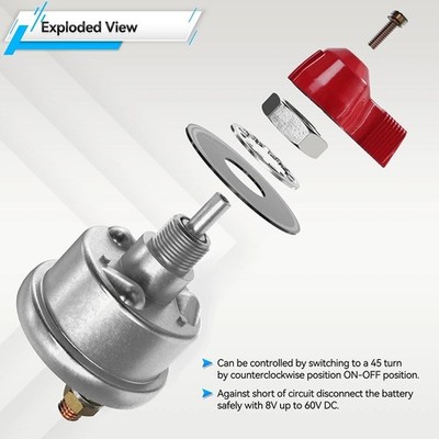 300A 12V High       Disconnect Switch   Power Cut Off @zx