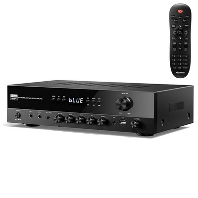 Donner MAMP4 Stereo Receivers 5.1 Channel Audio Amplifier Bluetooth 5.3 60W/4R