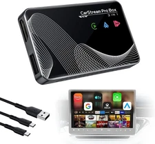 2025 Upgraded 【 3-in-1 】 HDMI Input Car TV & Wireless CarPlay Adapter & Andr