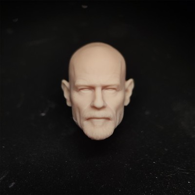 1/12 Not-colored Heisenberg Mr. White Head Carved Model Fit ML Action Figure