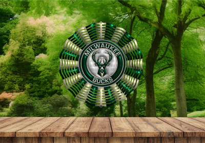 Basketball Wind Spinner | Milwaukee Bucks 10'' Sublimation Wind Spinner
