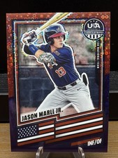 2026 Panini USA Baseball Stars & Stripes Prizm Jason Marll Jr. RED/BLUE /13