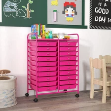 Rolling Storage Cart Art Craft Organizer on Wheels Multipurpose 20 Drawers Hot