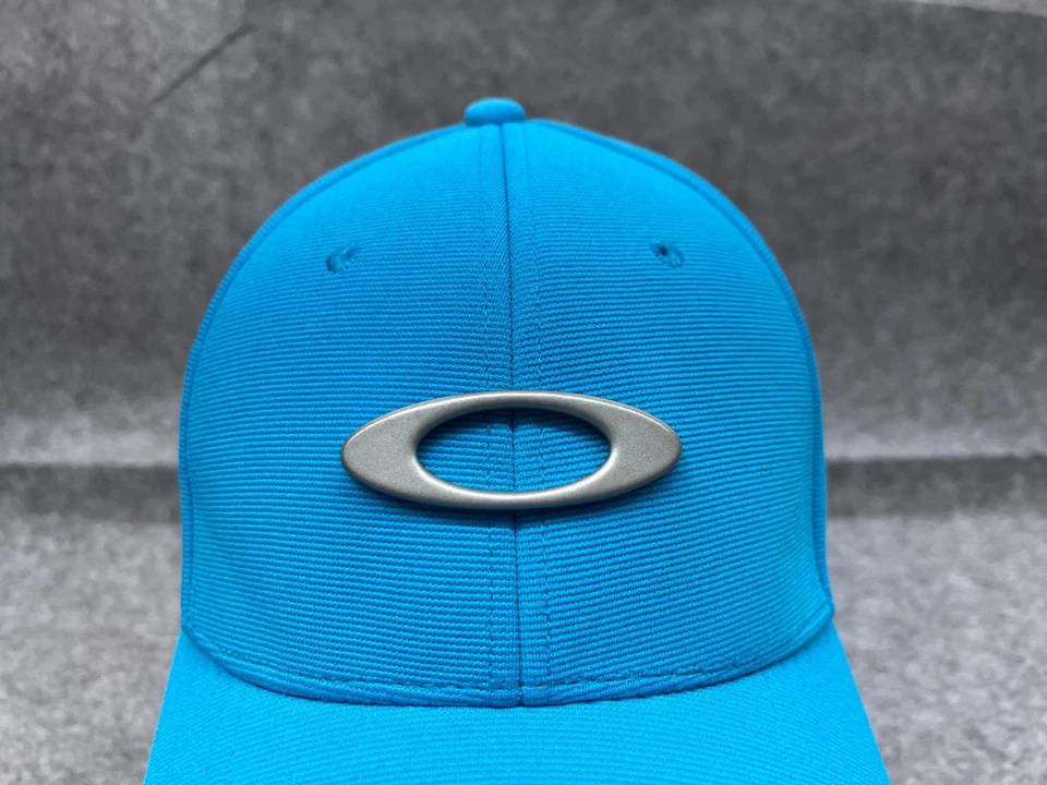 Gorra Oakley Ajustada Adulto Extra Grande Azul Mezcla Poliéster Elastizada Flex Foto 2 de 4
