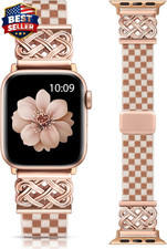 Stretchy Nylon Bands with Magnetic Clasp for Apple Watch Women Men
