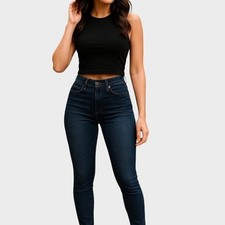 AYR Womens High Rise Skinny Jeans Size 28 Blue Denim Slim Fit Cotton Blend Pants