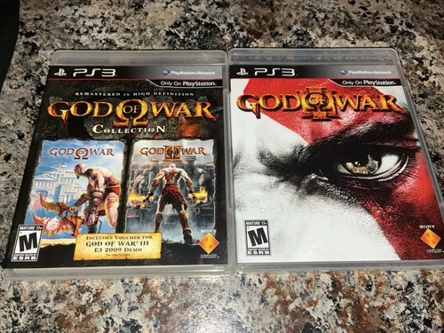 GOD OF WAR Collection + III Lot PS3 Excellent Condition Complete w/ Manual Cib!