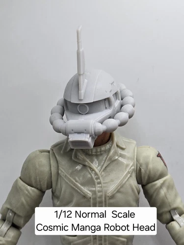 3d Printed COSMIC MANGA ROBOT HEAD 6" 1:12 Classified Legends COMPATIBLE