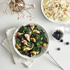 Livingware Salad/Pasta Bowl 20-Ounce White Set of 6