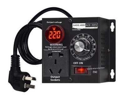 220V Electronic Speed Controller Single-Phase AC Adjustable Motor Controller